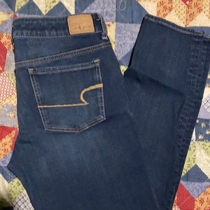 Dark denim jeggings